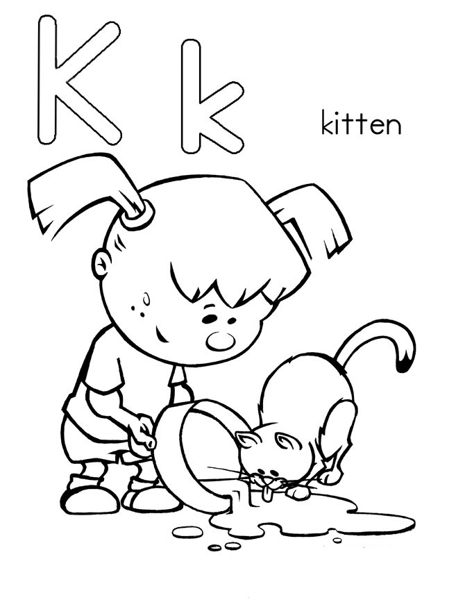 Free Printable Letter K Coloring Sheets