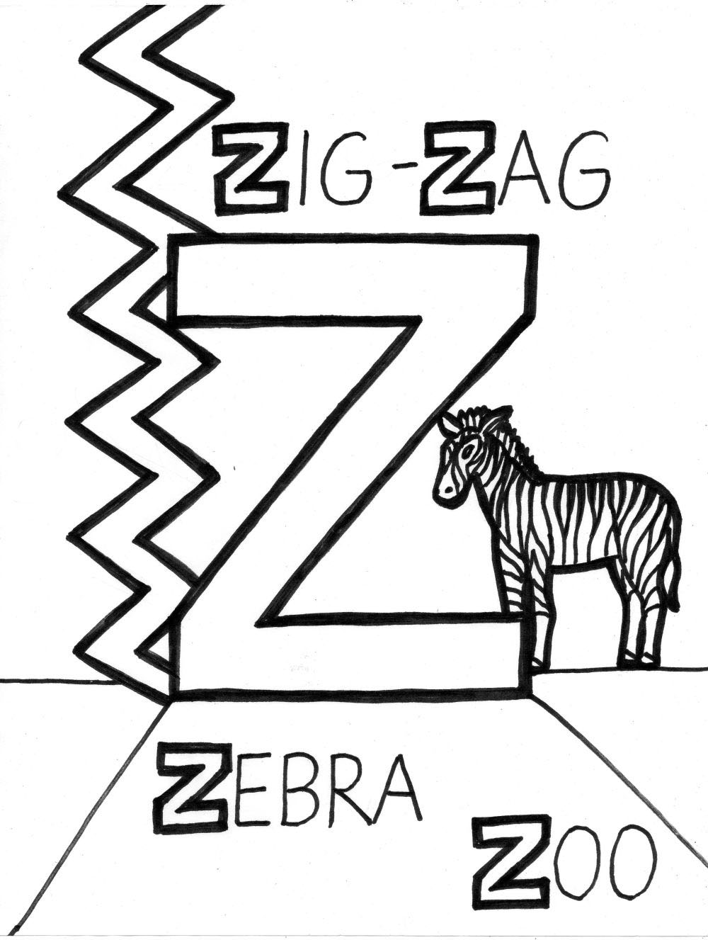 z coloring pages - photo #40