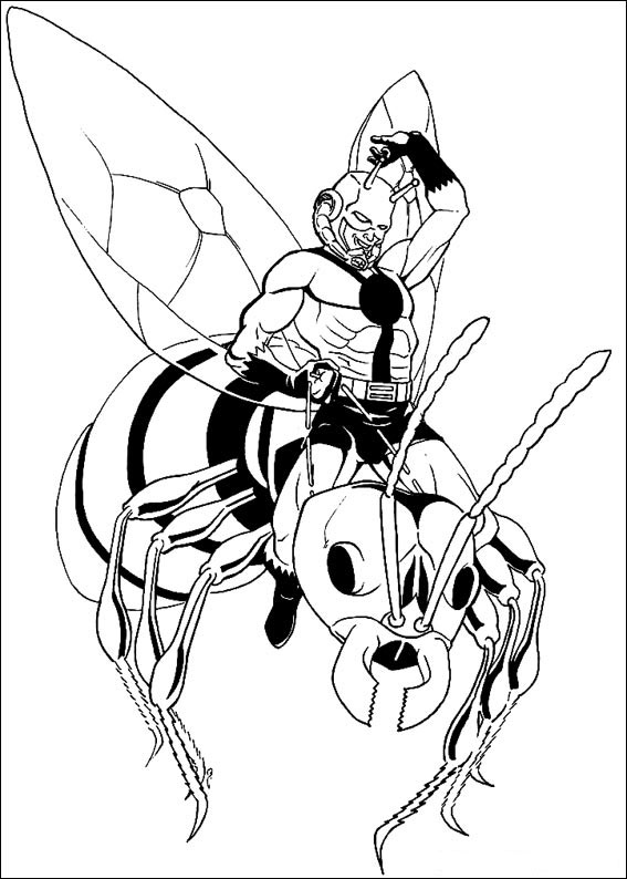 Ant-Man coloring pages to download and print for free