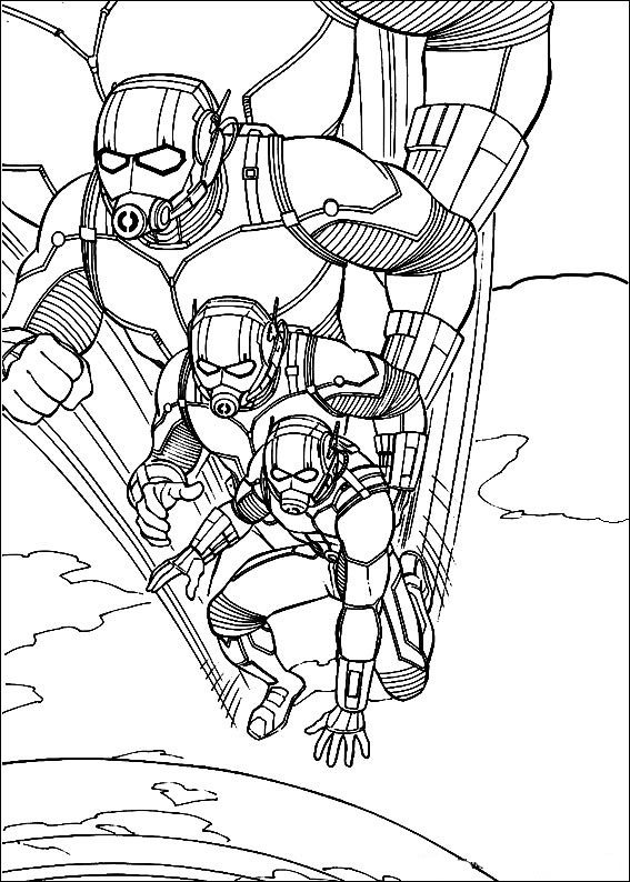 Ant-Man coloring pages to download and print for free