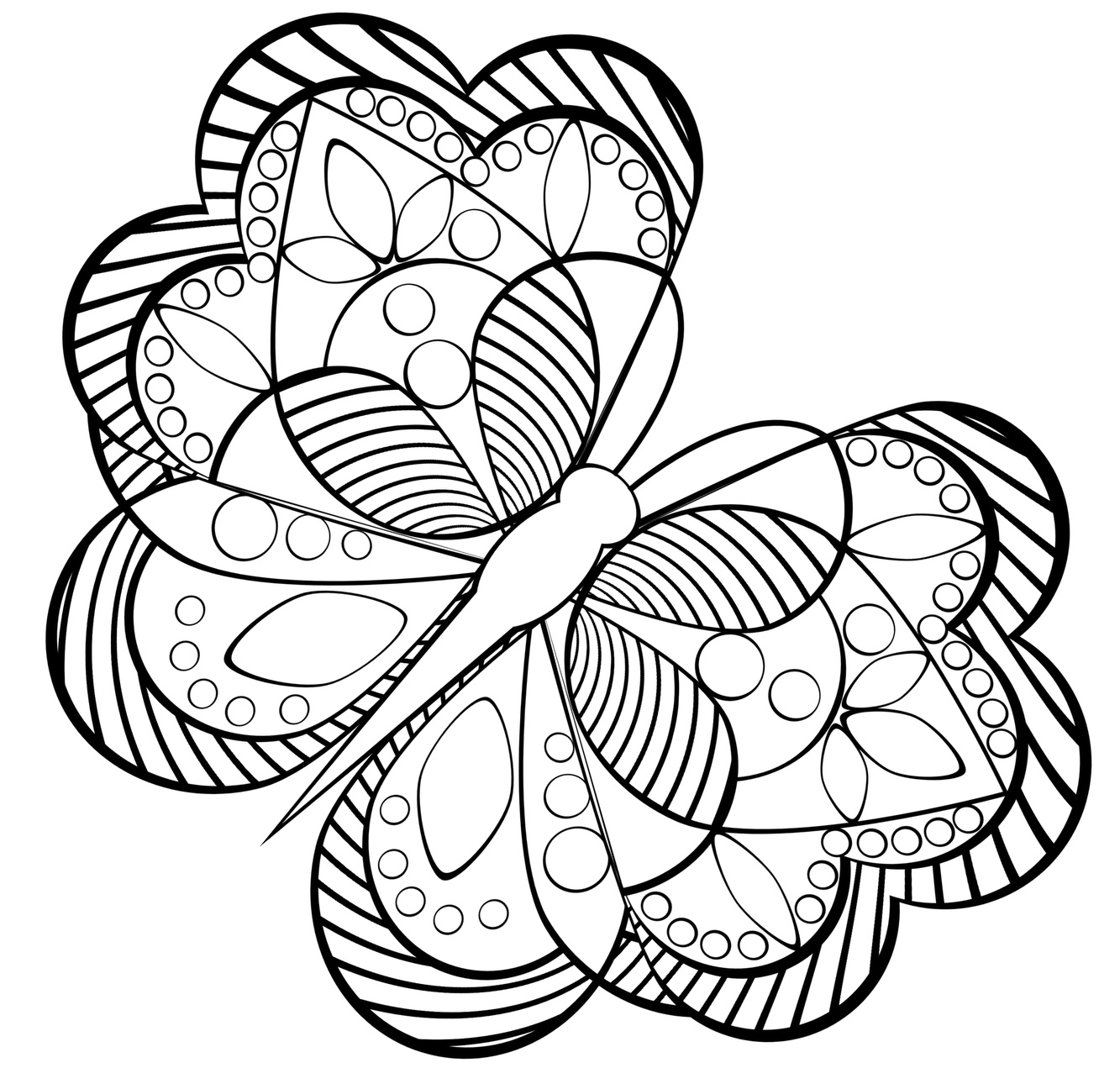 Anti stress coloring pages for girls to download and print for free