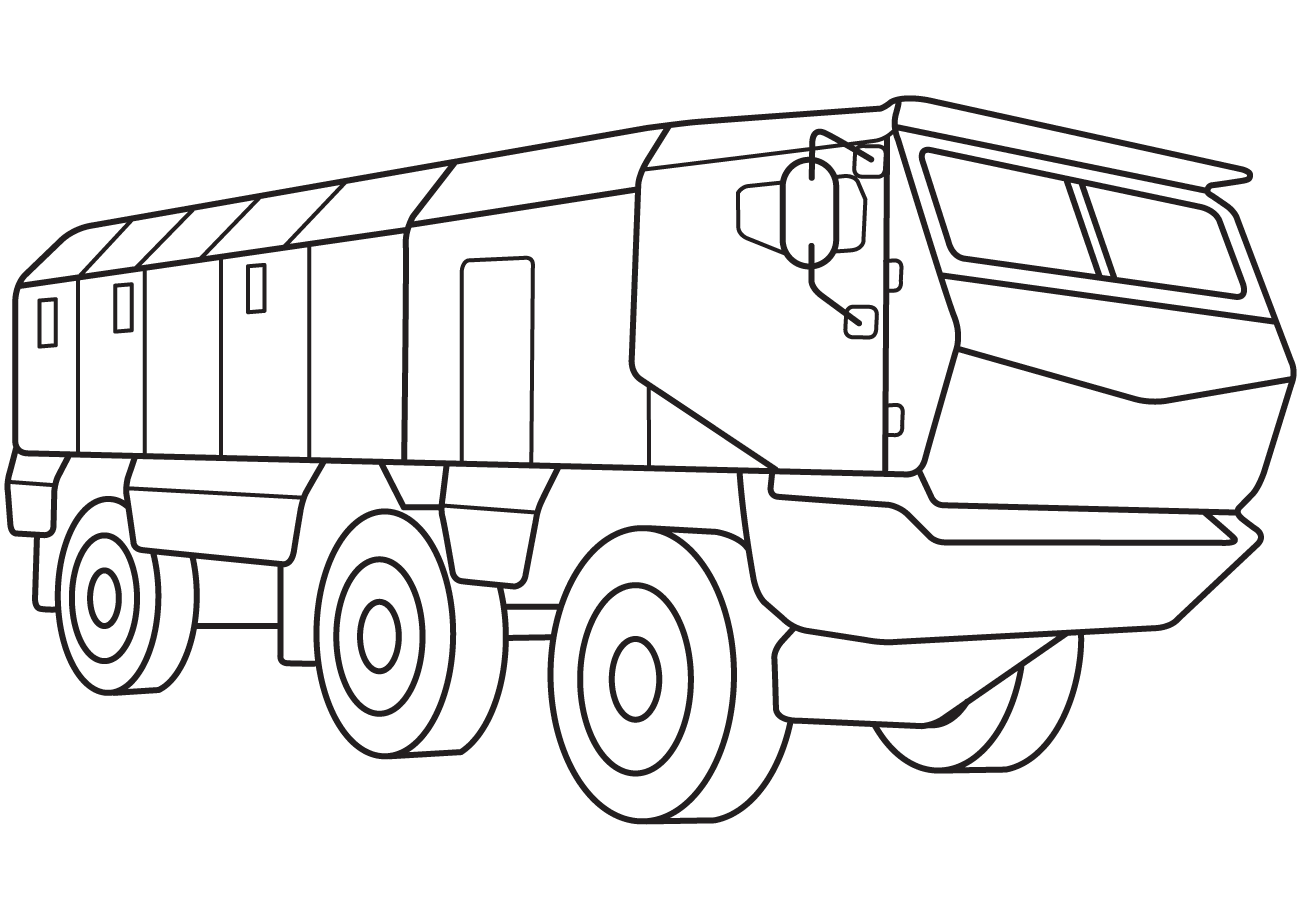 army vehicles coloring pages print - photo #9