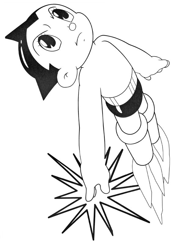 Astro Boy coloring pages to download and print for free