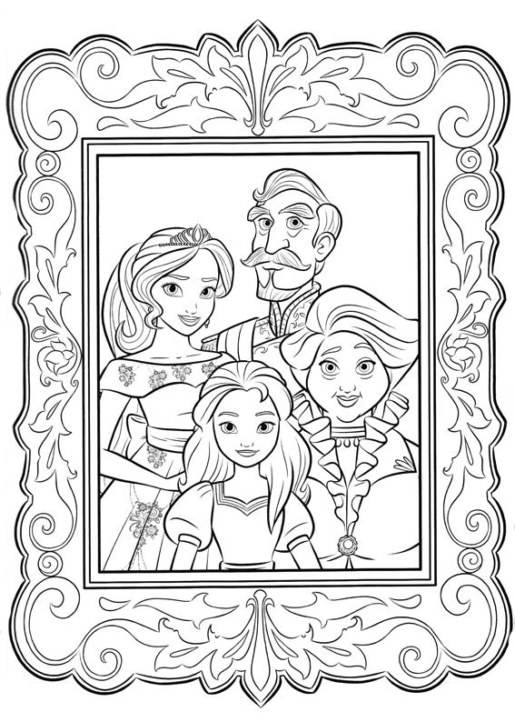 Elena of Avalor coloring pages to download and print for free