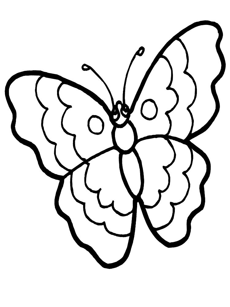 Butterfly coloring pages for kids