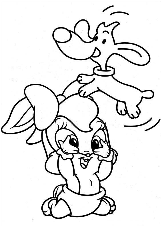 Baby Looney Tunes coloring pages to download and print for free