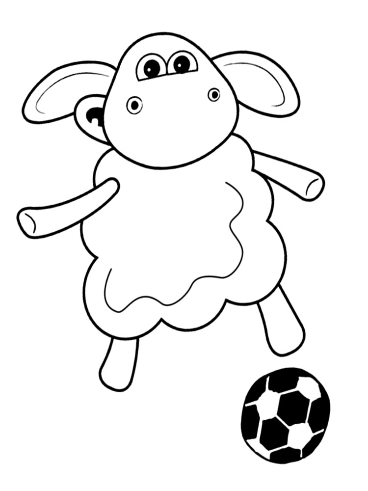 Shaun the Sheep coloring pages for kids to print for free