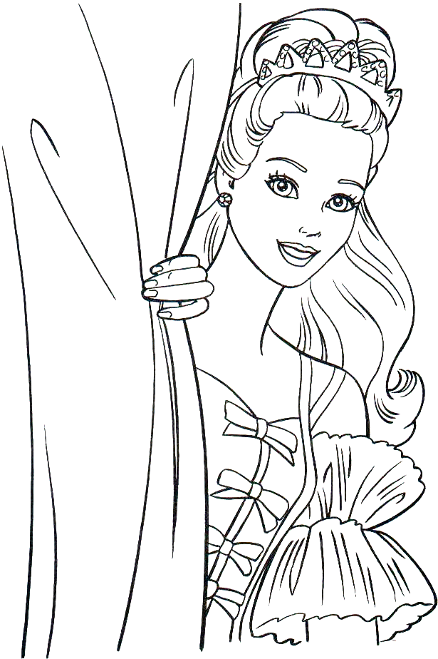 barbie coloring pages for girls