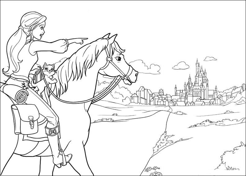 barbie and the three musketeers coloring pages to download