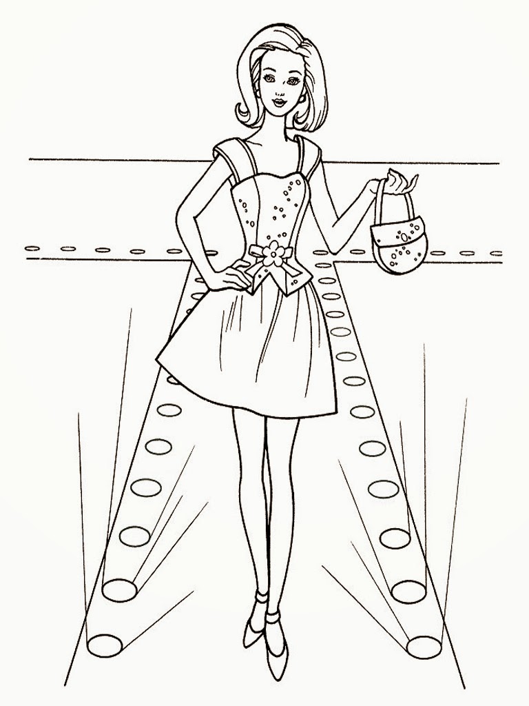 top model coloring pages to download and print for free