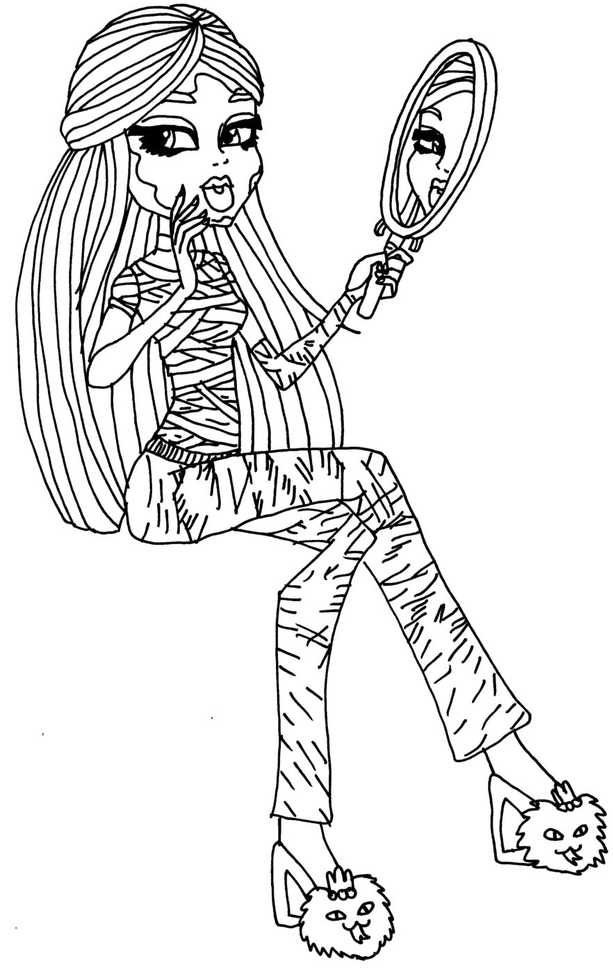 Print Monster High coloring pages for free or download