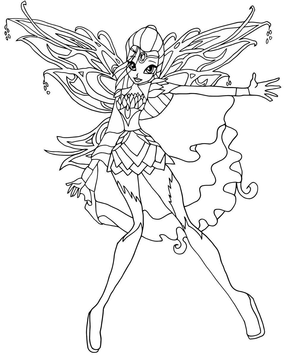 Winx Coloriage A Imprimer