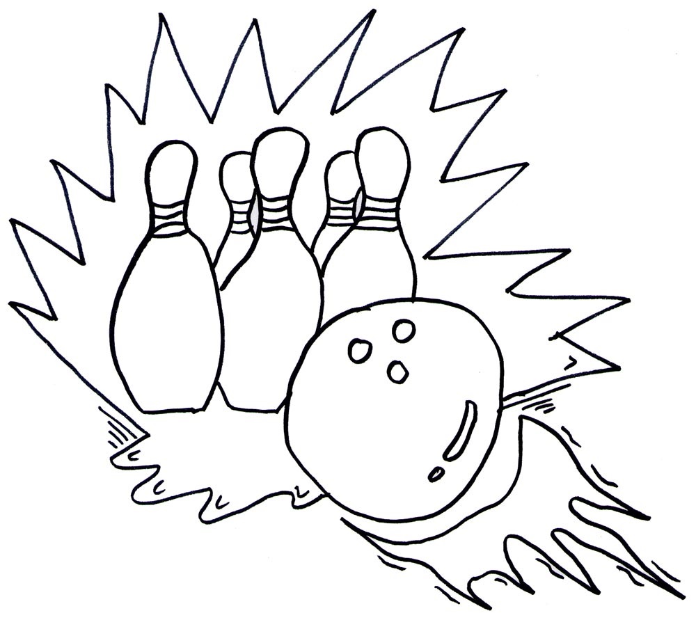 Bowling Coloring Pages For Childrens Printable For Free Motherhood