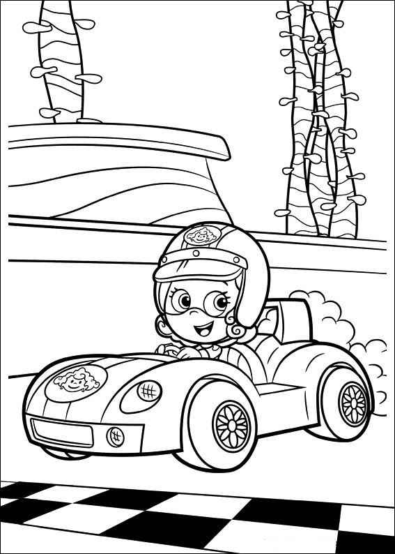 Bubble Guppies coloring page to download and print for free