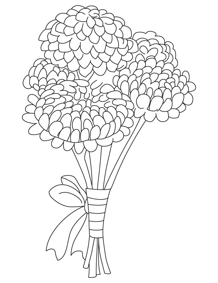Chrysanthemum coloring pages to download and print for free