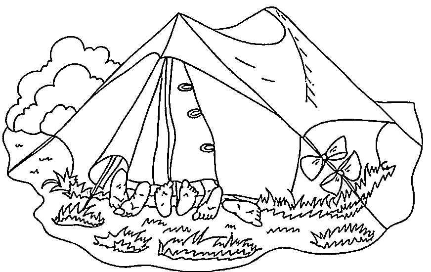 camping kids coloring pages - photo #27
