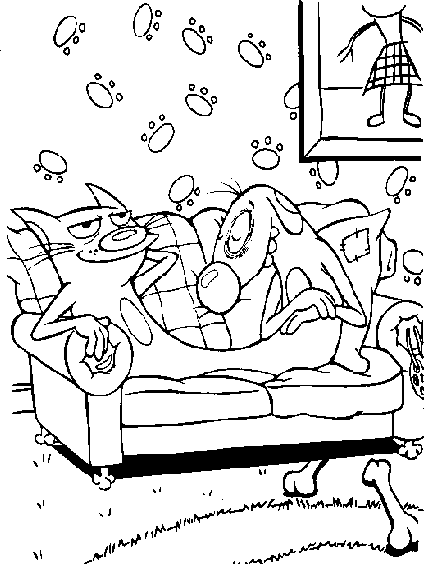 Catdog coloring pages to download and print for free