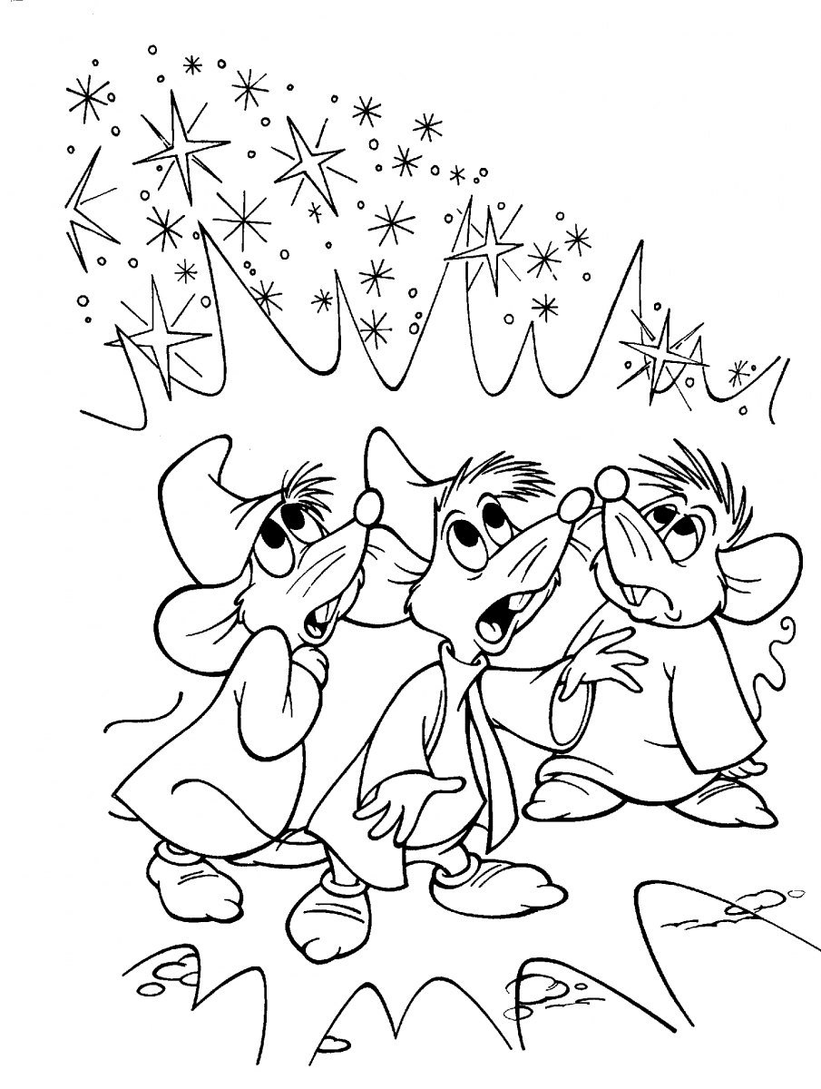 Cinderella coloring pages to download and print for free