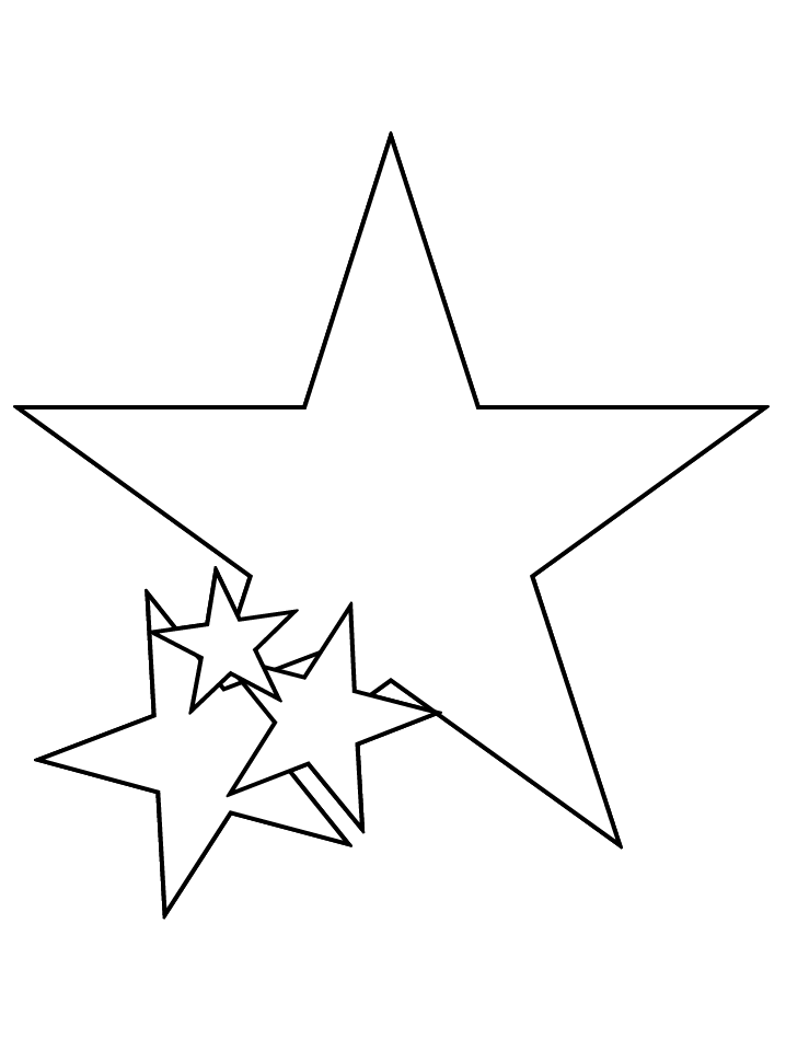 Star Coloring Pages for Children