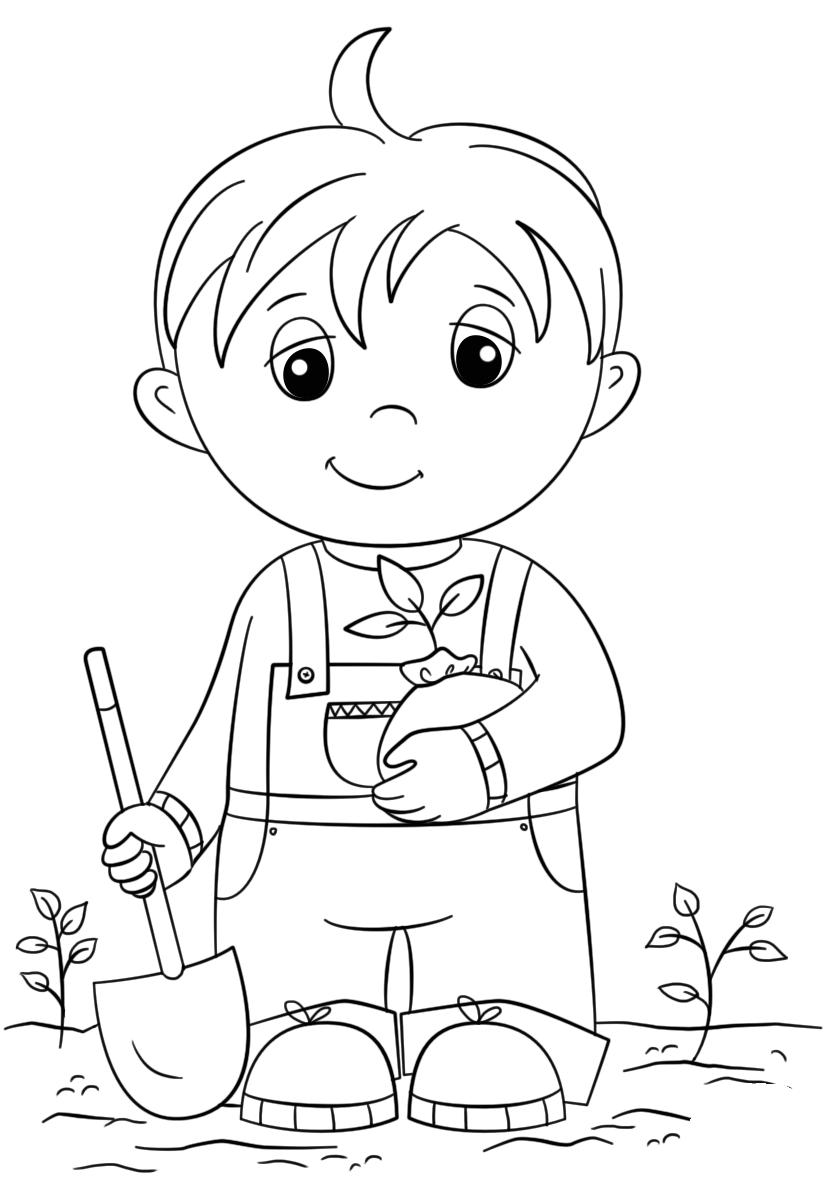 Boy coloring pages to download and print for free