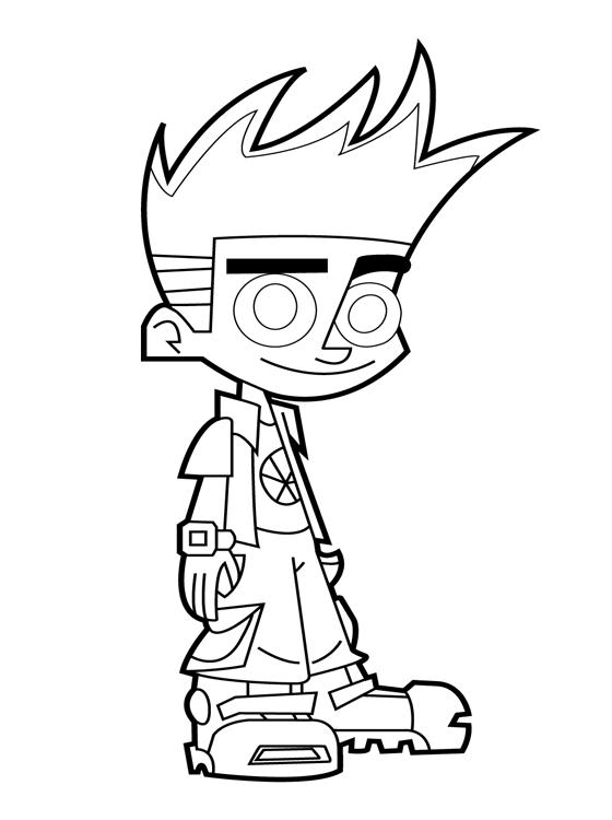 johnny test coloring colouring printable cartoon sheets game funny quotes dkidspage printables quotesgram