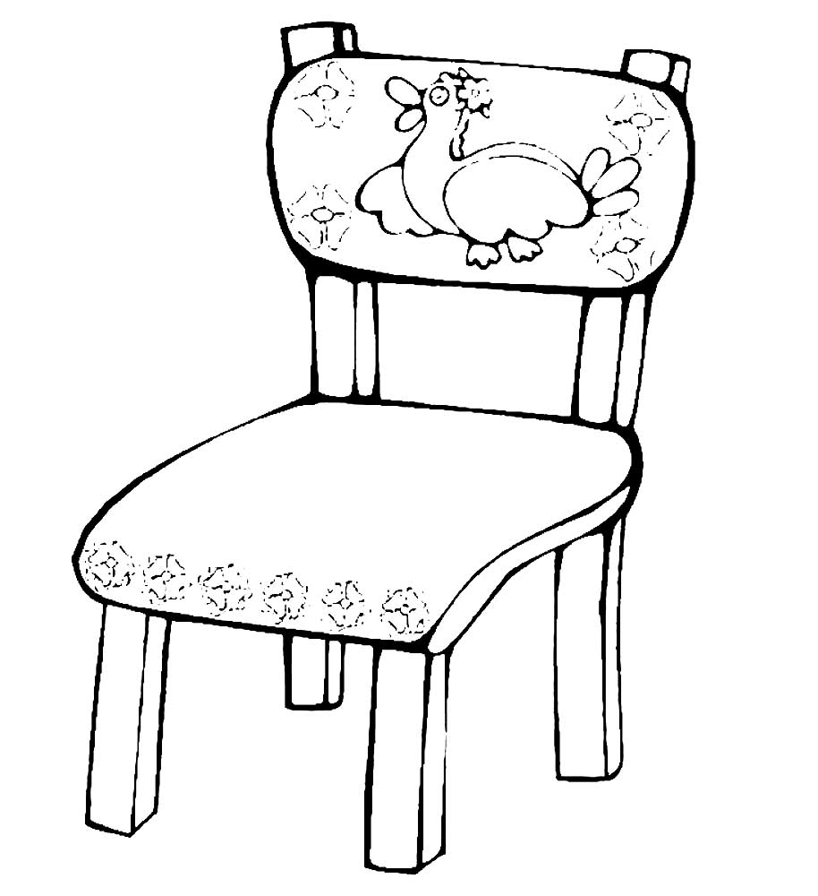 lawn chair chair coloring page Chair coloring pages chair6