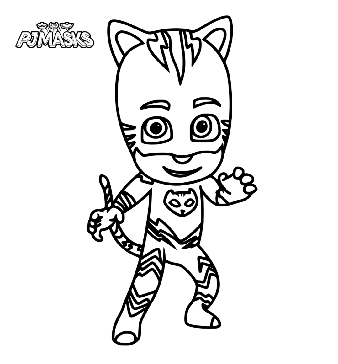 PJ Masks coloring pages to download and print for free