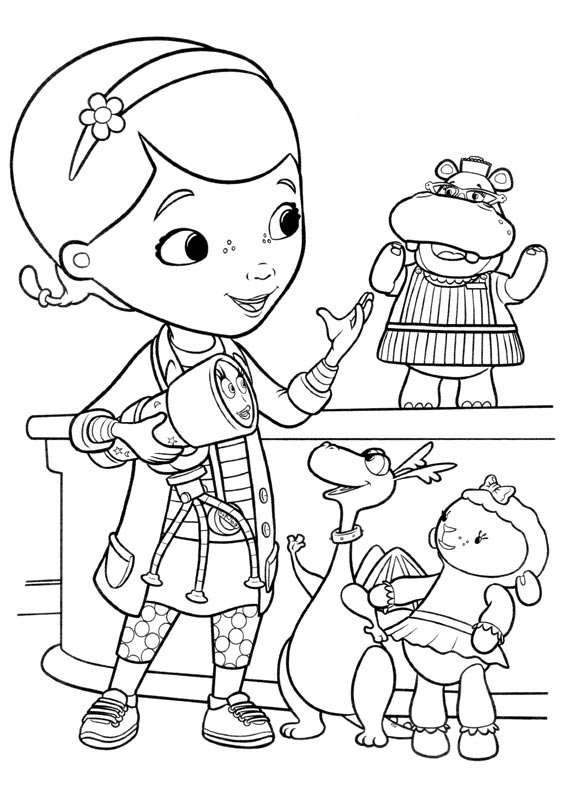 Doc Mcstuffins Coloring Pages to download and print for free