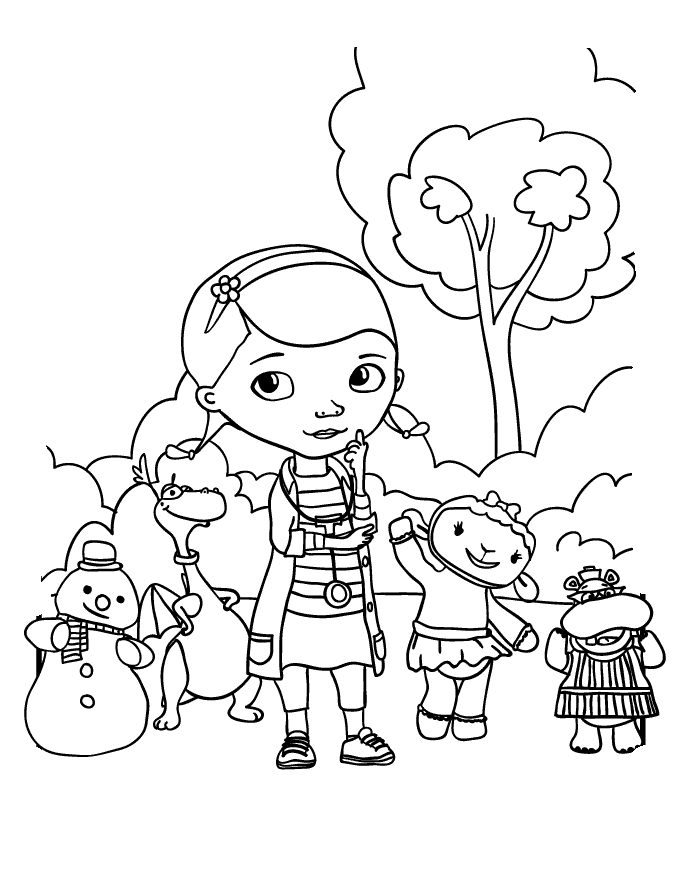 Doc Mcstuffins Coloring Pages to download and print for free