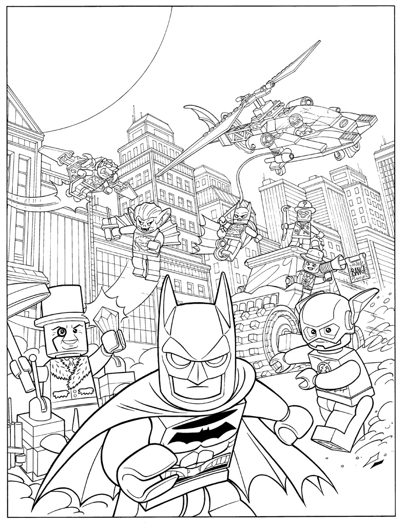 The Lego Batman Movie Coloring Pages to download and print for free