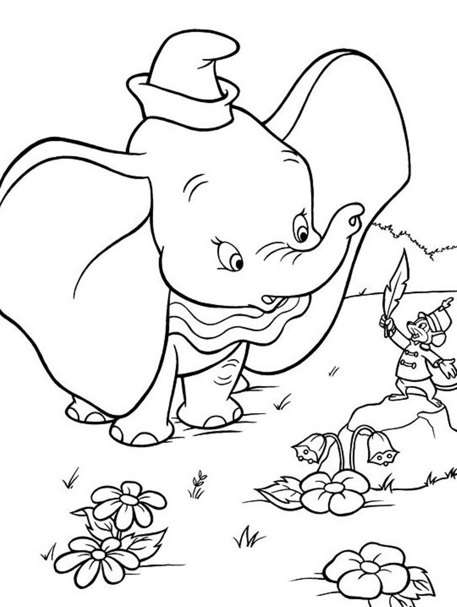 Free Dumbo Coloring Pages to print for kids Download print and color Max ruby coloring pages