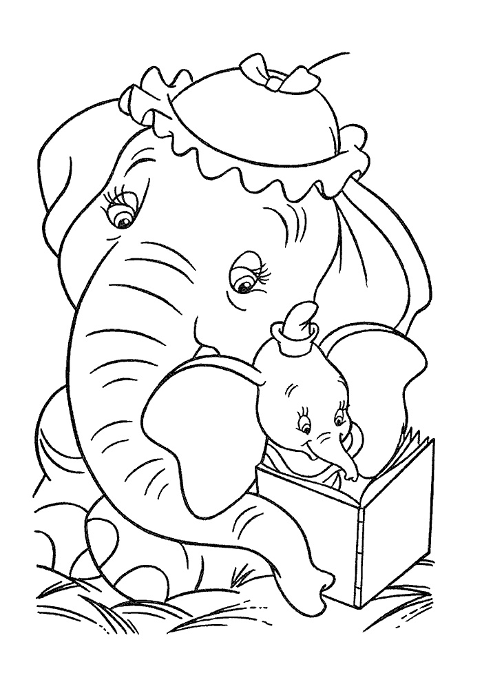 Dumbo Coloring Pages to download and print for free