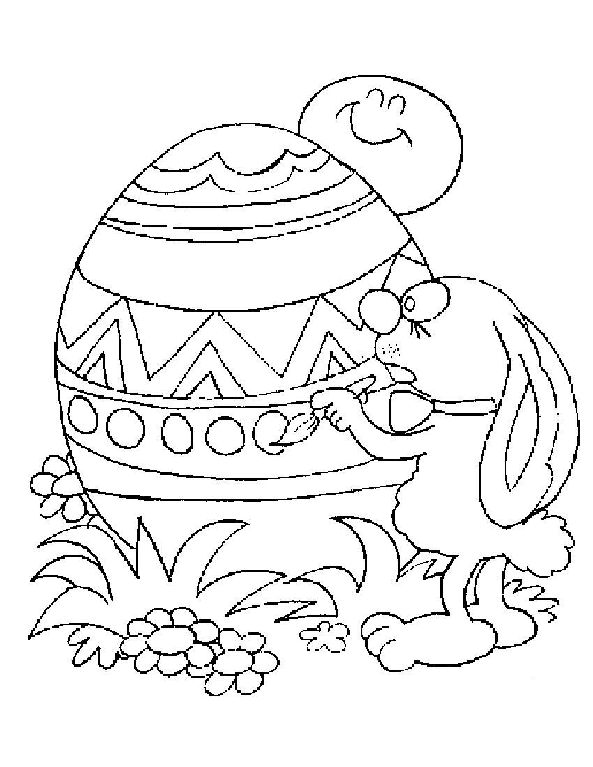 Easter Coloring Pages for childrens printable for free