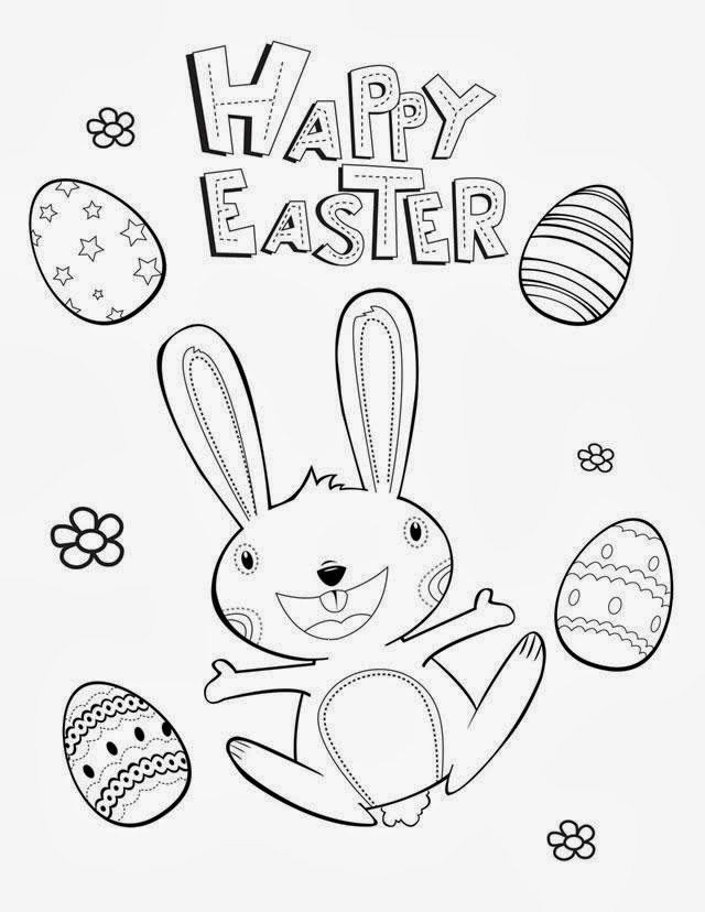 Easter Coloring Pages for childrens printable for free