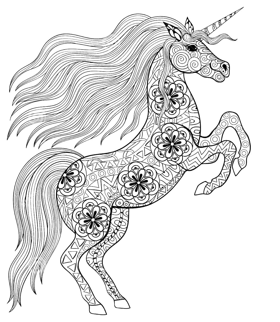 Coloring pages anti-stress for children to download and print for free