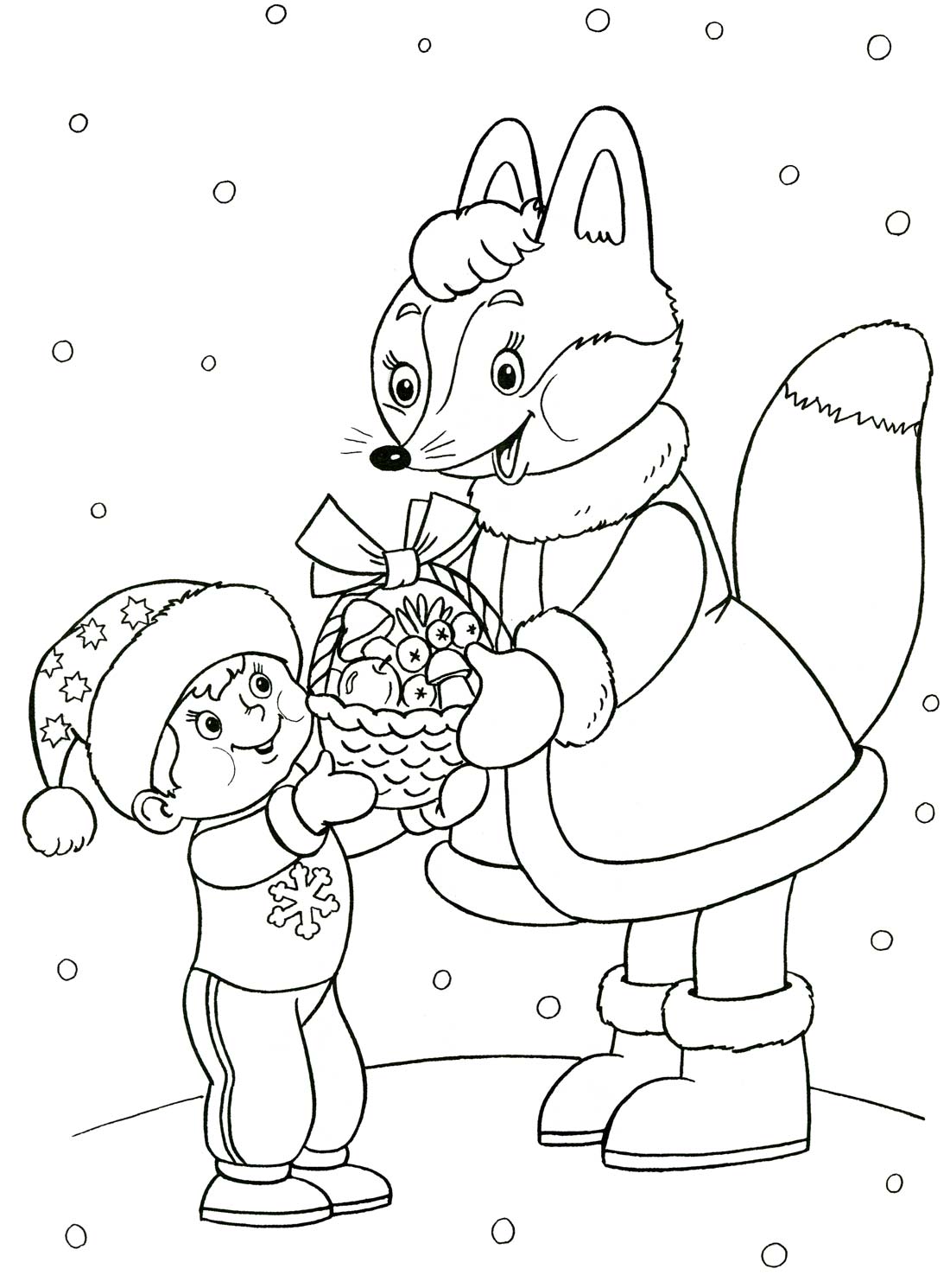 Christmas pictures coloring pages to download and print for free