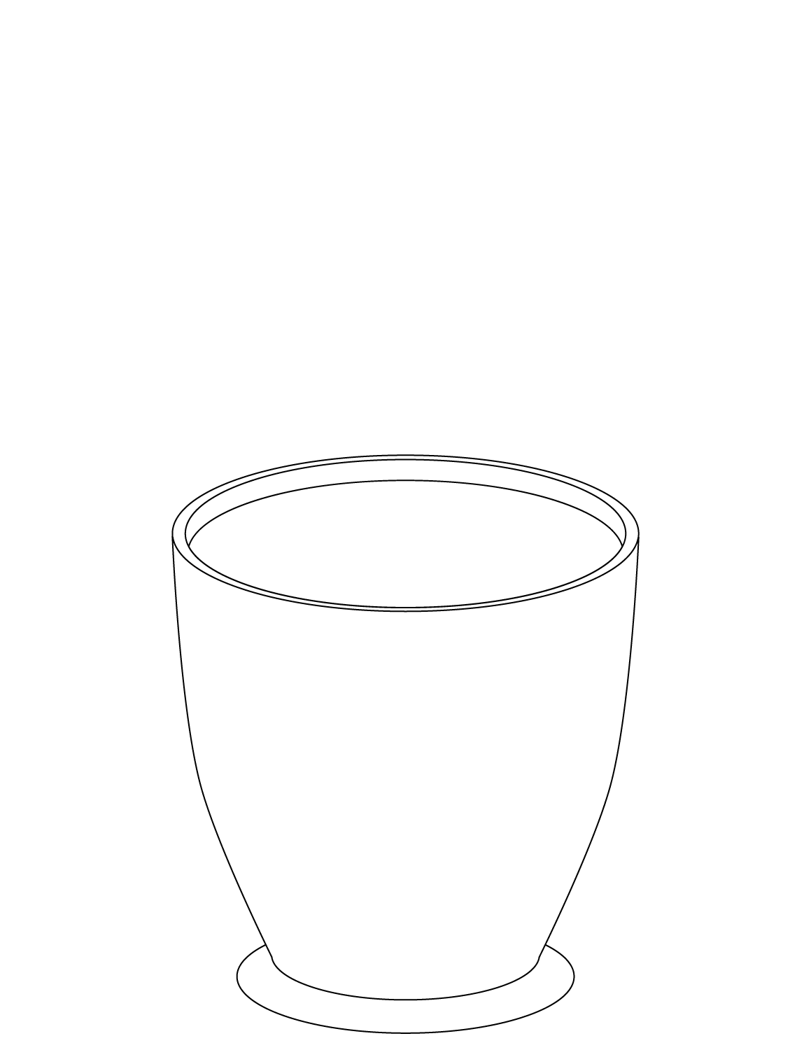 Pot coloring pages to download and print for free