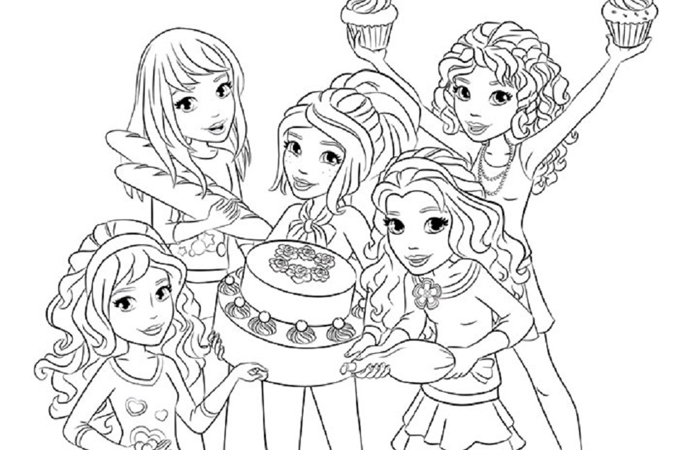 Lego Friends Coloring Pages to download and print for free