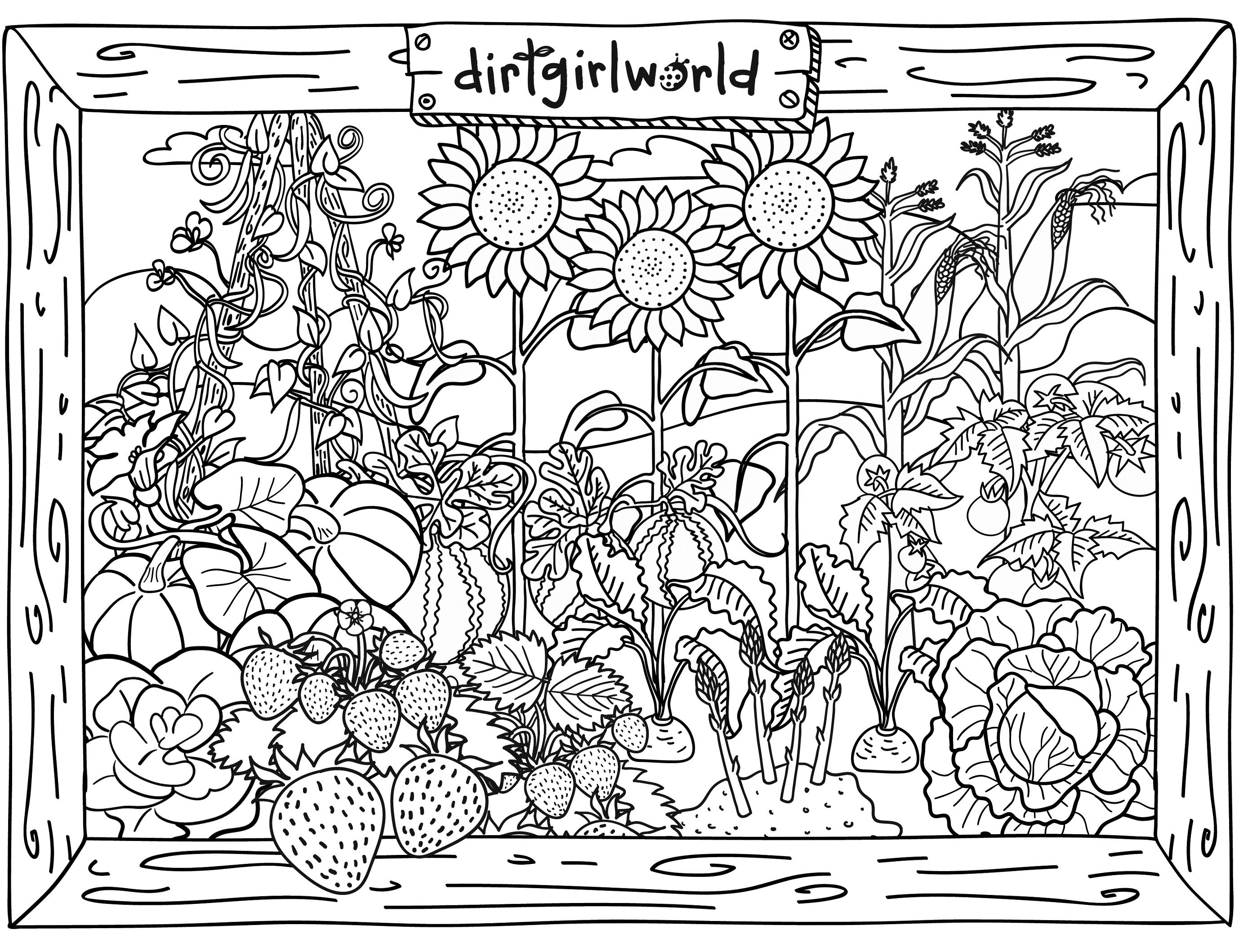 garden coloring pages games with obstacles - photo #2