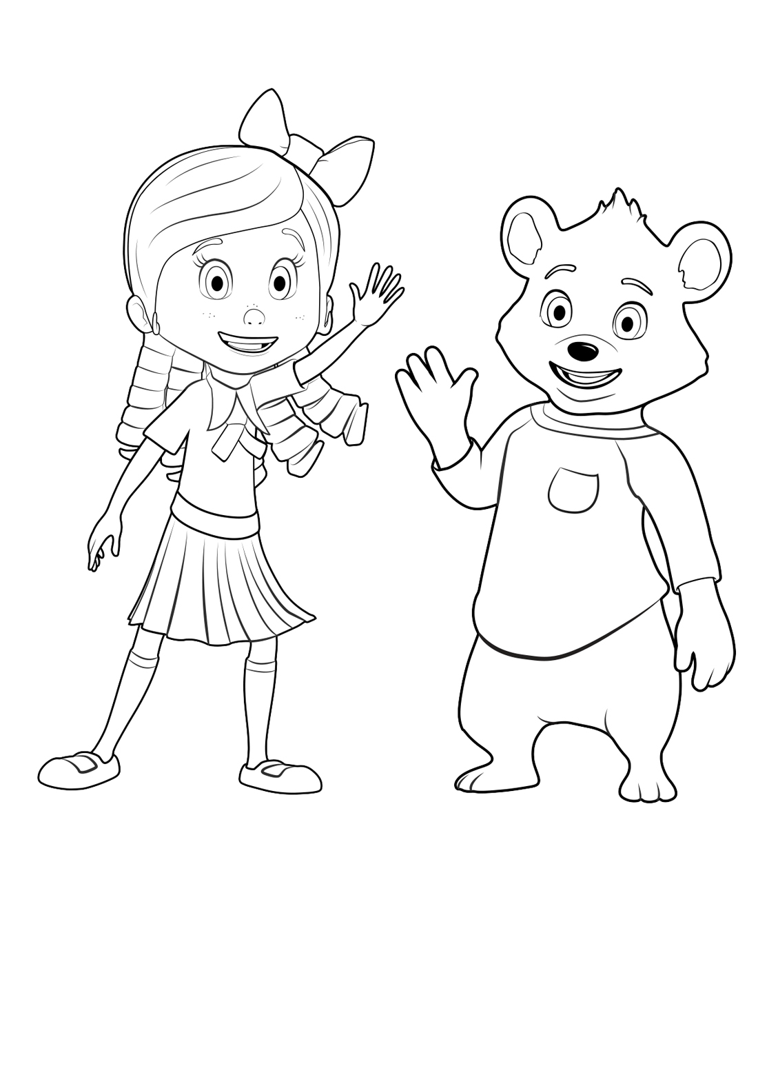 Goldie Bear Coloring Pages Download Print Free Kids Color