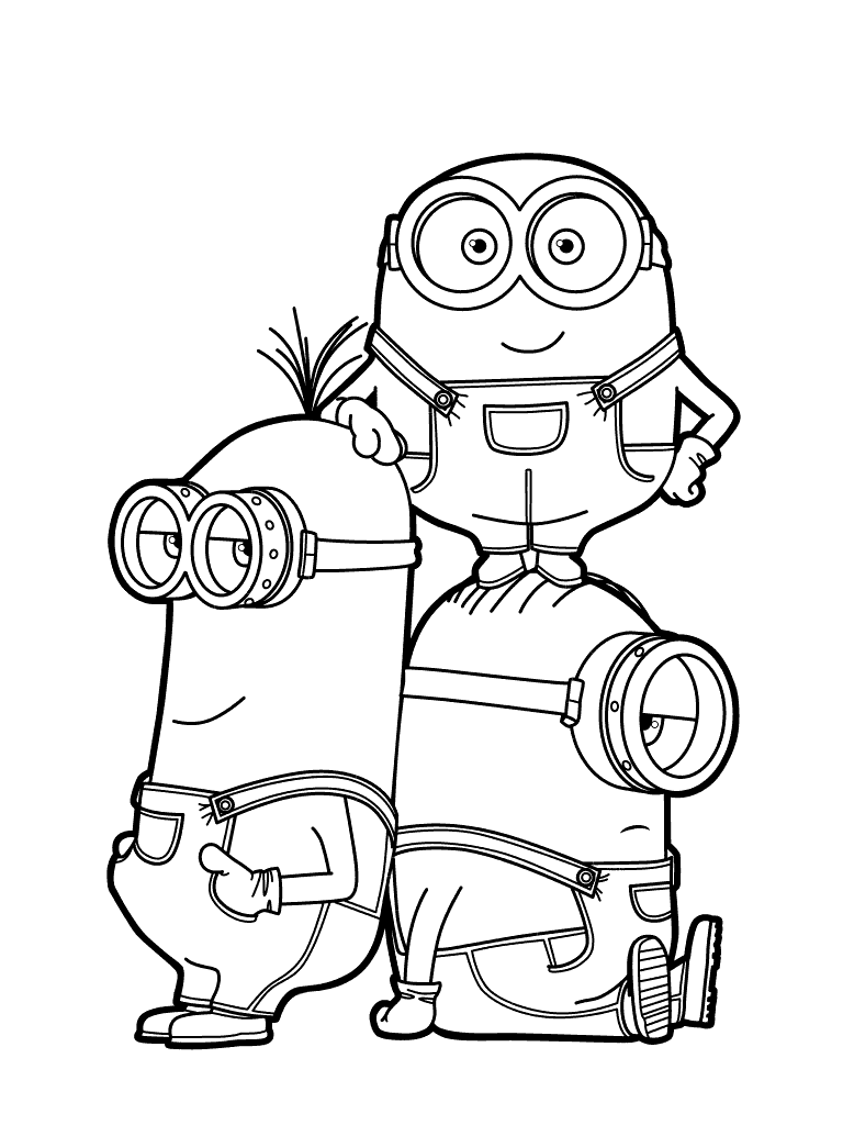 images of coloring pages minions despicable me - photo #20