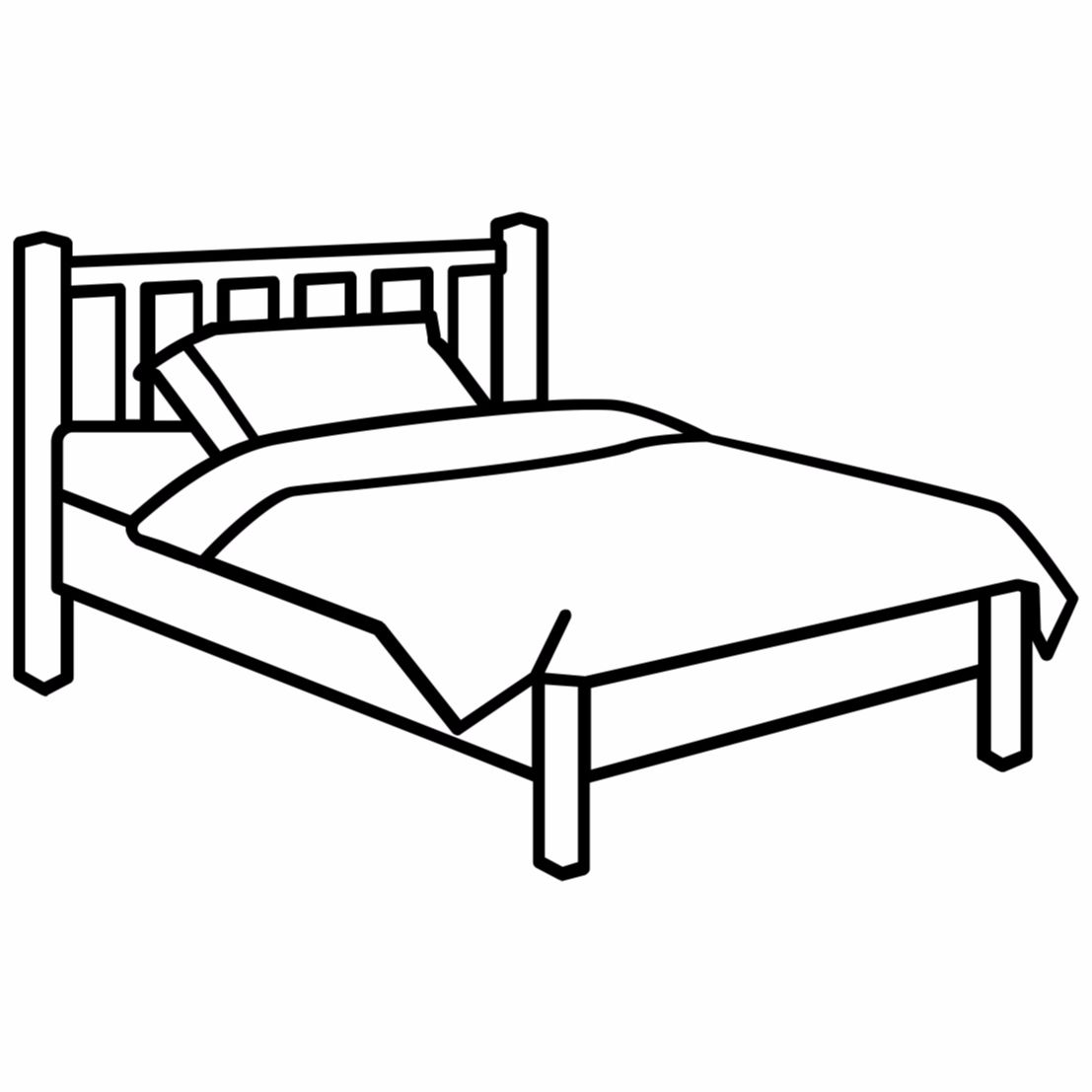 Bed drawing easy