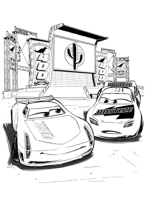 Cars 3 coloring pages to download and print for free