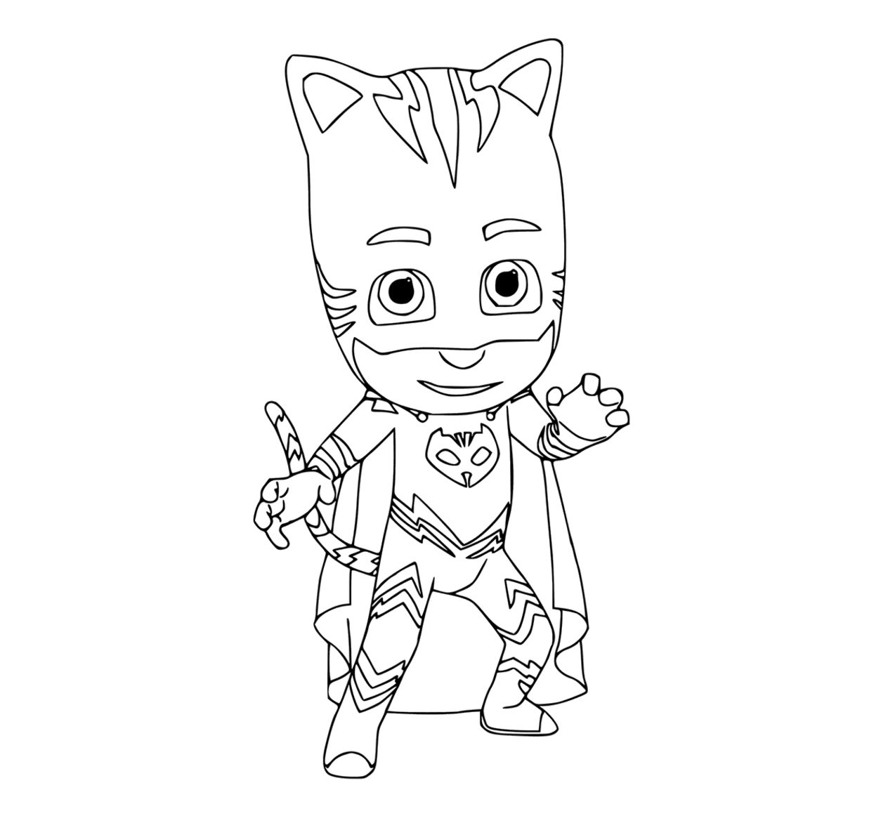 PJ Masks coloring pages to download and print for free