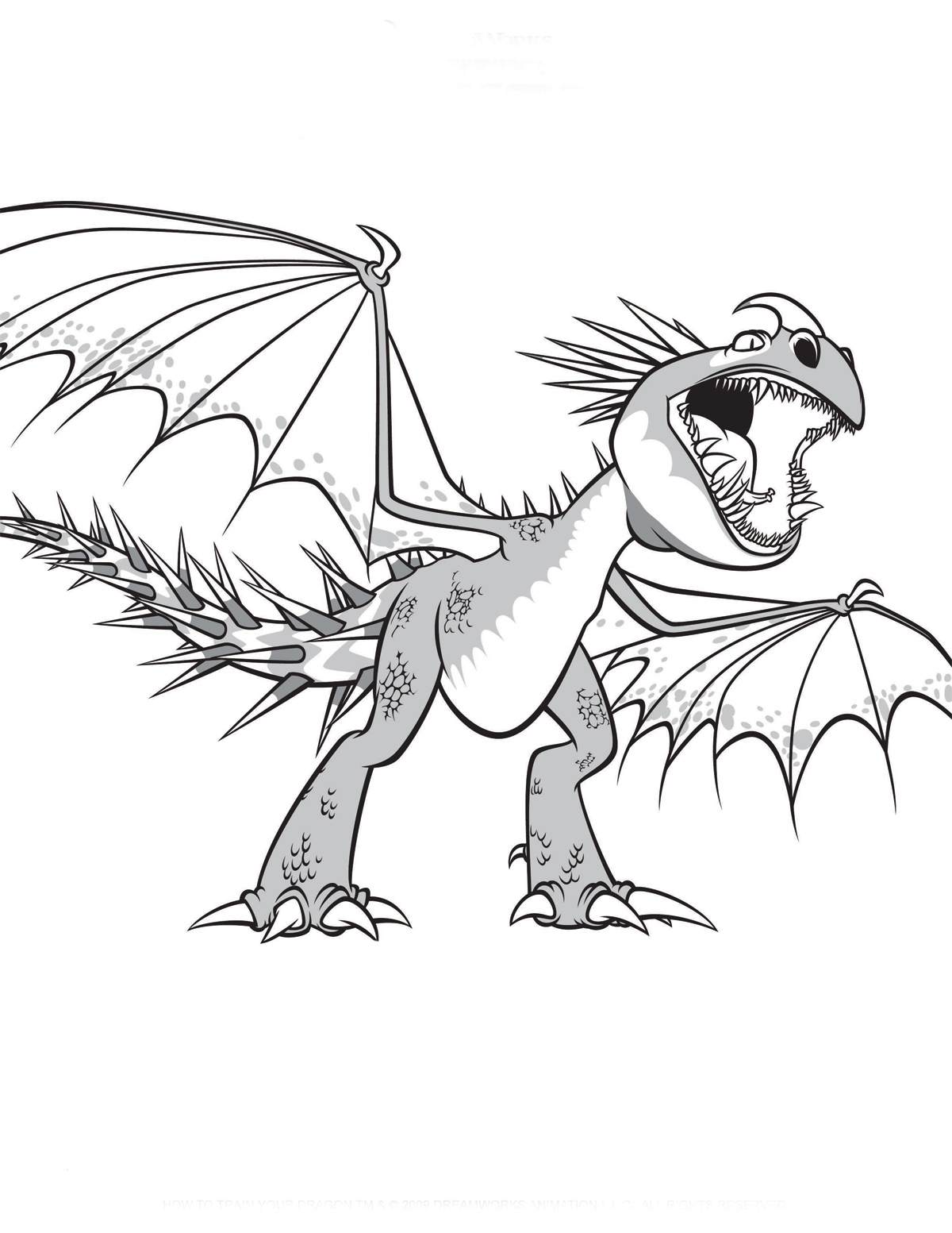 How to Train Your Dragon coloring pages to download and print for free