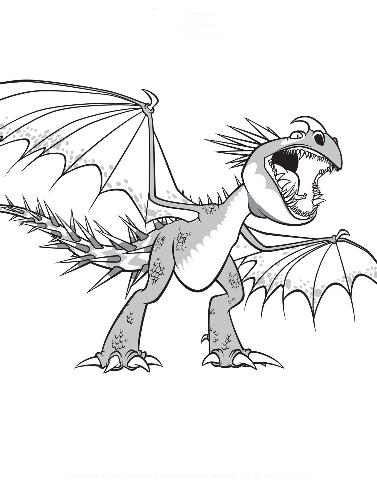 How to Train Your Dragon coloring pages to download and