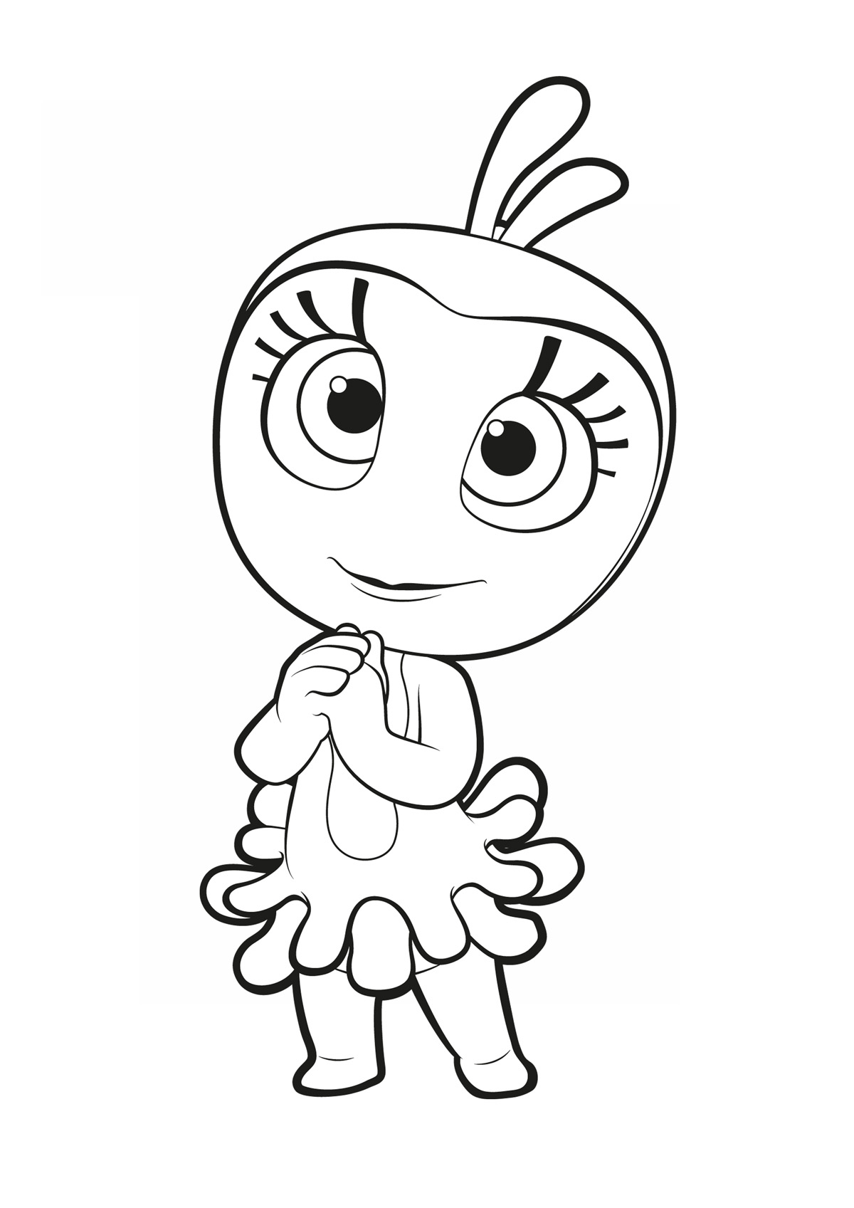 Kate and Mim-Mim coloring pages to download and print for free