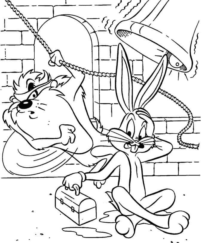 Bugs Bunny Coloring Pages to download and print for free