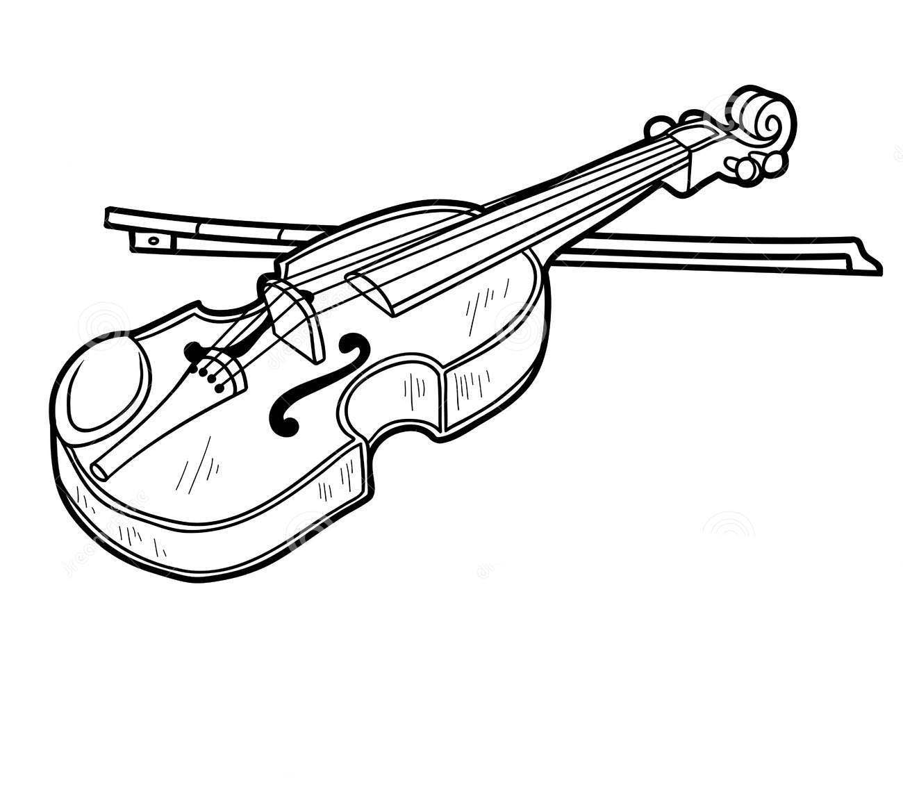 Musical instruments coloring pages to download and print for free