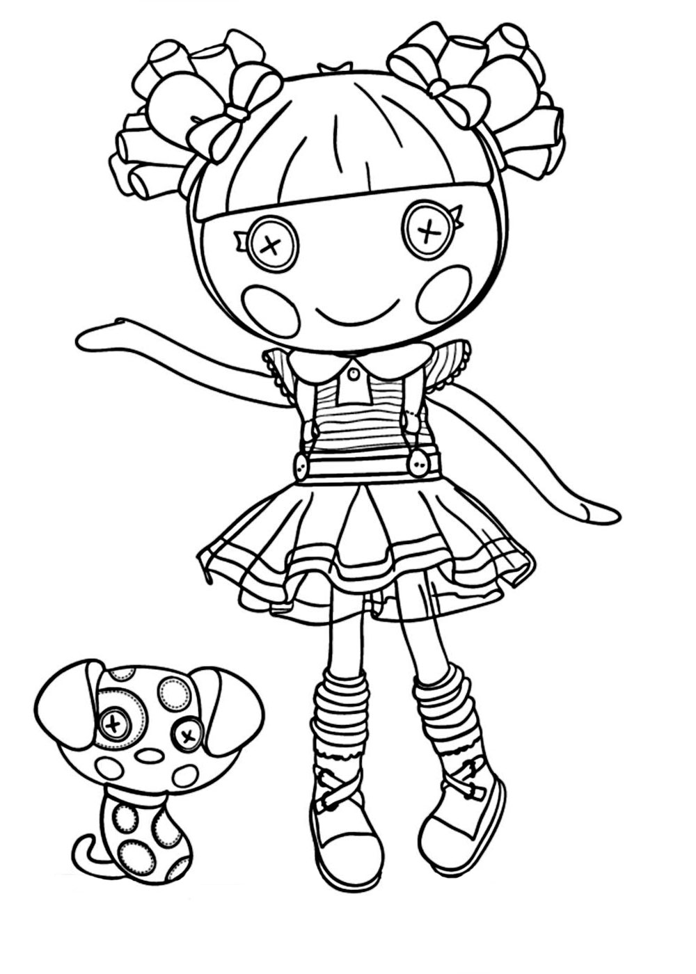 Lalaloopsy coloring pages for girls to print for free
